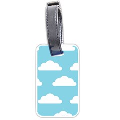 Clouds Blue Pattern Luggage Tag (one side)