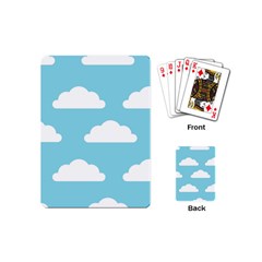 Clouds Blue Pattern Playing Cards Single Design (mini) by ConteMonfrey