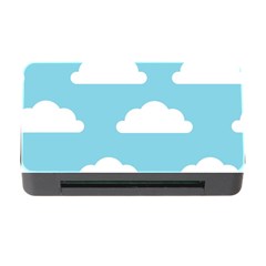 Clouds Blue Pattern Memory Card Reader with CF