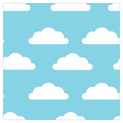 Clouds Blue Pattern Lightweight Scarf 