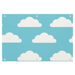 Clouds Blue Pattern Banner and Sign 6  x 4 