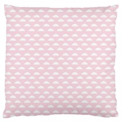 Little Clouds Pattern Pink Large Flano Cushion Case (one Side) by ConteMonfrey