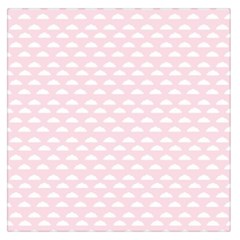 Little Clouds Pattern Pink Square Satin Scarf (36  X 36 ) by ConteMonfrey