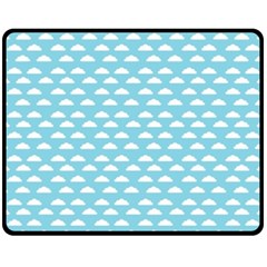 Little Clouds Blue  Fleece Blanket (medium)  by ConteMonfrey