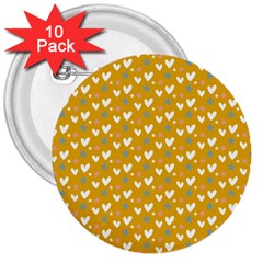 All My Heart For You  3  Buttons (10 Pack) 