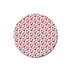 Billions Of Hearts Rubber Coaster (round) by ConteMonfrey