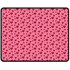 Cute Little Hearts Fleece Blanket (medium)  by ConteMonfrey