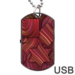 Shapes Shape Spiral Pattern Swirls Swril Dog Tag Usb Flash (one Side)