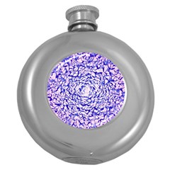 Cubes Cube Abstract Geometric Art Round Hip Flask (5 Oz) by Wegoenart