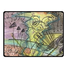 Energy Flow Intuition Fleece Blanket (small) by Wegoenart