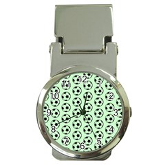 Pattern Ball Soccer Background Money Clip Watches