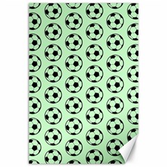 Pattern Ball Soccer Background Canvas 12  X 18  by Wegoenart