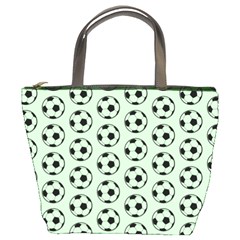 Pattern Ball Soccer Background Bucket Bag by Wegoenart