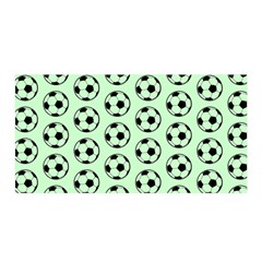 Pattern Ball Soccer Background Satin Wrap 35  X 70  by Wegoenart