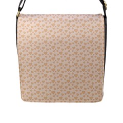 Romantic Little Hearts   Flap Closure Messenger Bag (l) by ConteMonfrey