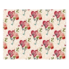 Key To The Heart Double Sided Flano Blanket (large)  by ConteMonfrey