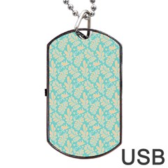 Contrasting Leaves Dog Tag Usb Flash (two Sides) by ConteMonfrey
