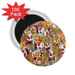 Background-santaclaus-gift-christmas 2 25  Magnets (100 Pack)  by nateshop