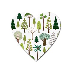 Chrismas Tree Greeen  Heart Magnet by nateshop