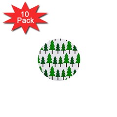 Chrismas Tree Greeen 1  Mini Buttons (10 Pack)  by nateshop