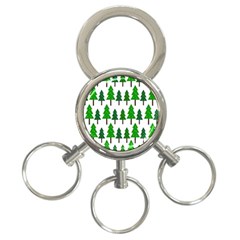 Chrismas Tree Greeen 3-ring Key Chain by nateshop