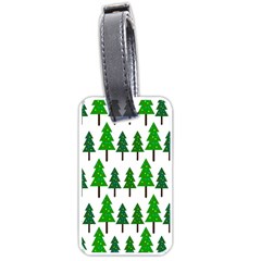 Chrismas Tree Greeen Luggage Tag (one Side) by nateshop