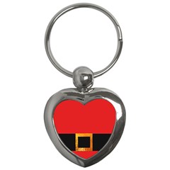 Christmas-acessories,santaclaus Key Chain (heart) by nateshop