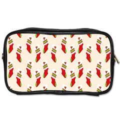 Christmas-background-christmas-stockings Toiletries Bag (Two Sides)