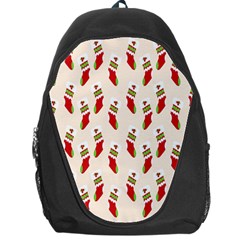 Christmas-background-christmas-stockings Backpack Bag by nateshop