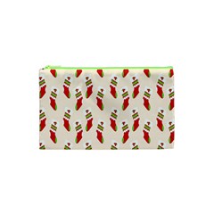 Christmas-background-christmas-stockings Cosmetic Bag (xs) by nateshop