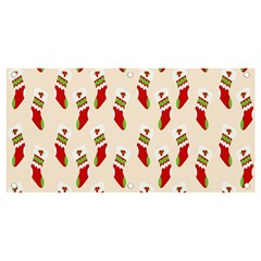 Christmas-background-christmas-stockings Banner And Sign 4  X 2  by nateshop