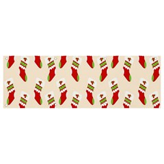 Christmas-background-christmas-stockings Banner and Sign 9  x 3 