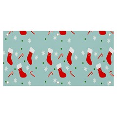 Christmas-pattern -christmas-stockings Banner And Sign 6  X 3  by nateshop