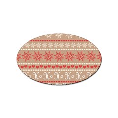 Christmas-pattern-background Sticker Oval (10 Pack) by nateshop