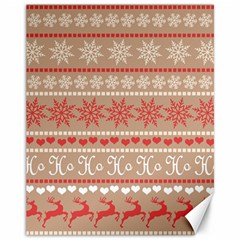 Christmas-pattern-background Canvas 11  X 14  by nateshop