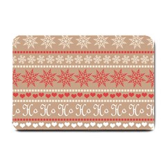 Christmas-pattern-background Small Doormat by nateshop