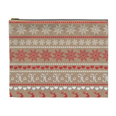 Christmas-pattern-background Cosmetic Bag (xl) by nateshop