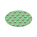 Christmas-santaclaus Sticker Oval (100 pack) Front