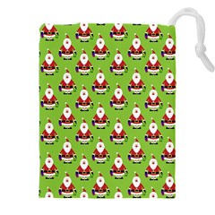 Christmas-santaclaus Drawstring Pouch (5xl) by nateshop