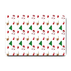 Christmas-santaclaus Small Doormat by nateshop