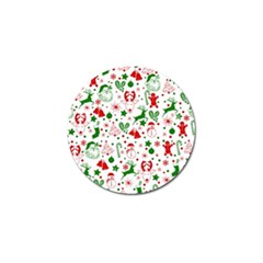 Christmas-seamless-green  Golf Ball Marker (4 Pack) by nateshop