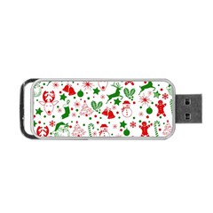 Christmas-seamless-green  Portable Usb Flash (one Side)