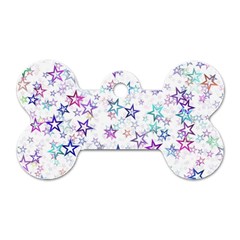 Christmasstars-003 Dog Tag Bone (one Side) by nateshop