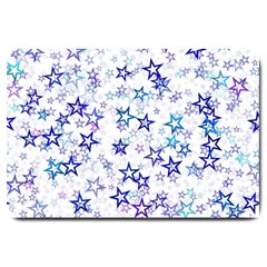 Christmasstars-005 Large Doormat by nateshop