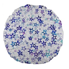 Christmasstars-005 Large 18  Premium Round Cushions by nateshop