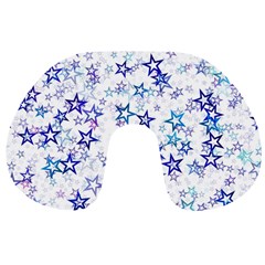 Christmasstars-005 Travel Neck Pillow by nateshop