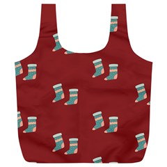 Christmas-stockings Full Print Recycle Bag (xl) by nateshop