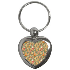 Pattern-santa Key Chain (heart) by nateshop