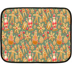 Pattern-santa Fleece Blanket (mini) by nateshop