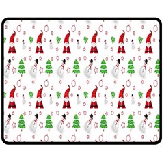 Santa-claus Fleece Blanket (medium)  by nateshop